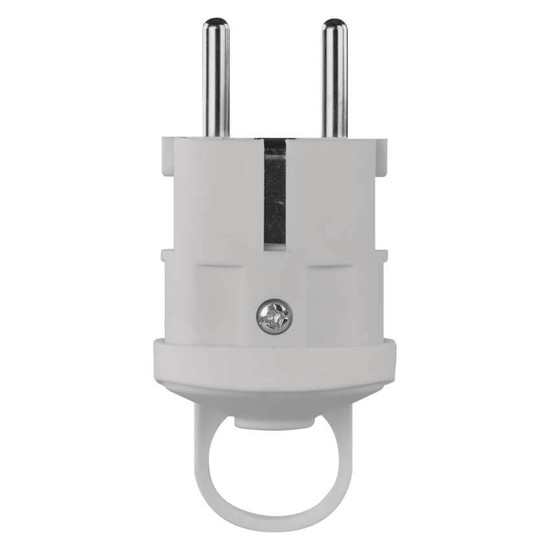 Emos Steckdosenadapter Stecker gerade 16A Weiß P0038