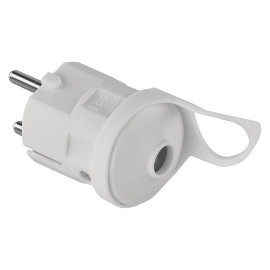Emos Steckdosenadapter Stecker gerade 16A Weiß P0038