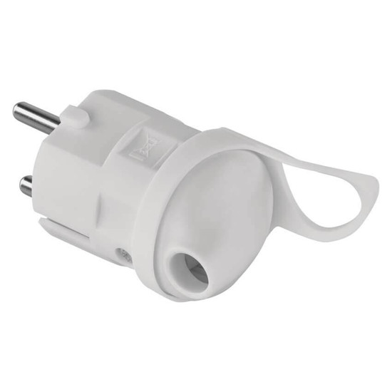 Emos Steckdosenadapter Winkelstecker 16A Weiß P0039