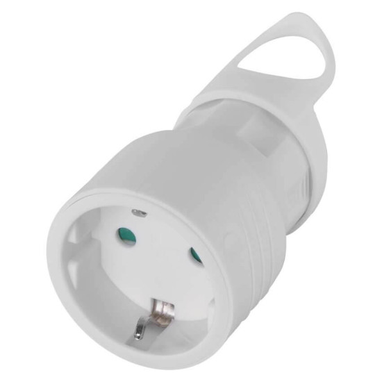 Emos Steckdosenadapter gerade Weiß P0047