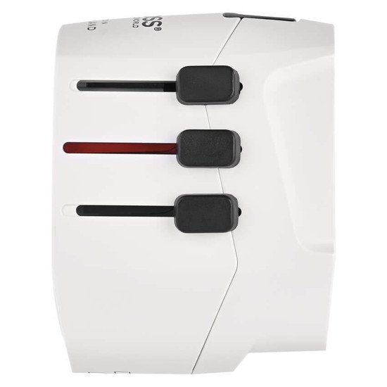 Emos Reiseadapter für Europäer weltweit USB-A+USB-C 24W Weiß P0056U