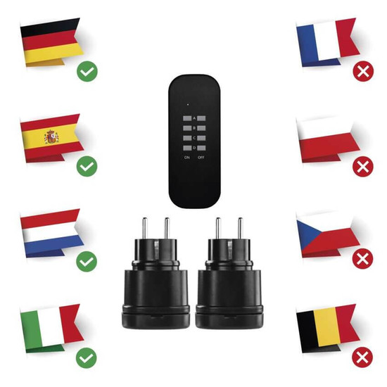 Emos Steckdosenadapter mit Fernbedienung bis 4 Steckdosen IP44 P0068