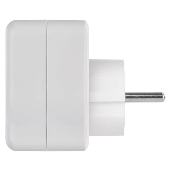 Emos Steckdosenadapter 1-fach USB-A+USB-C Weiß P0075