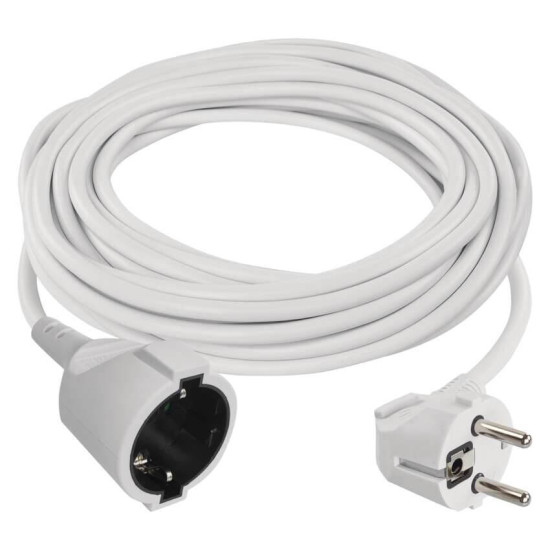 Emos Verlängerungskabel 10m 1,5mm² Weiß PVC P0120R