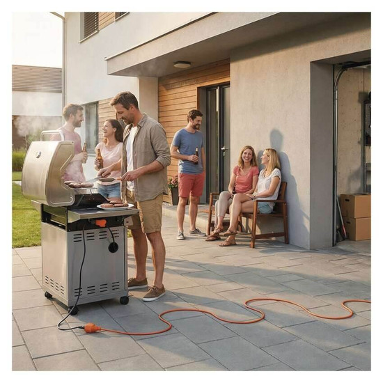 Emos Verlängerungskabel Außen 10m 1,5mm² Orange PVC P01210R