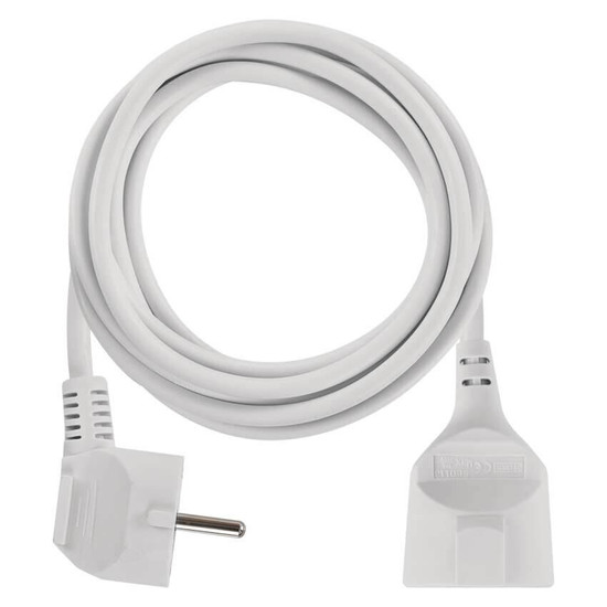 Emos Verlängerungskabel 3m 1,5mm² Weiß PVC P0123R