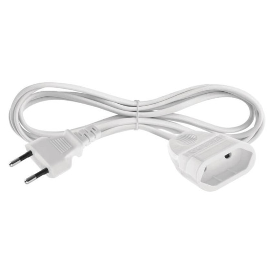 Emos Verlängerungskabel Typ E 1,5m 2,5A Weiß P01301