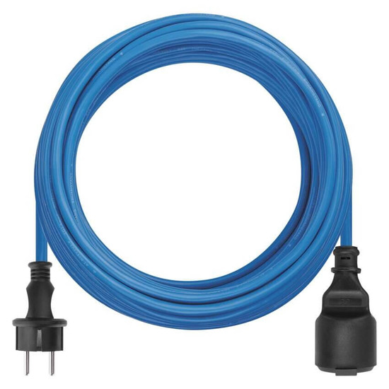 Emos Verlängerungskabel Außen wetterfest 20m 1,5mm² Blau PVC IP44 P01520W