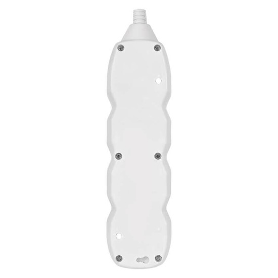 Emos Steckdosenleiste 4-fach 5m Weiß PVC P0425R