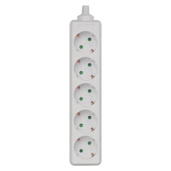 Emos Steckdosenadapter 5-fach ohne Kabel Weiß P0520