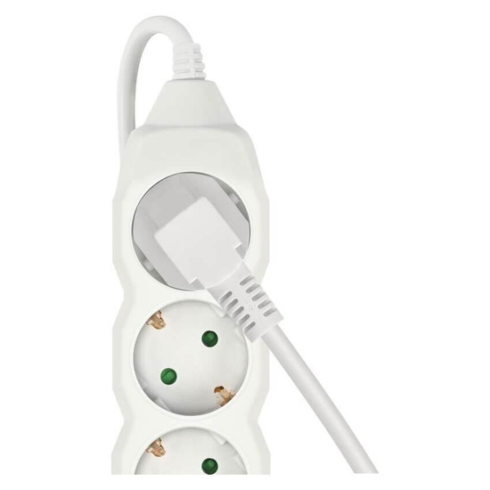 Emos Steckdosenleiste 6-fach 5m Weiß PVC P0625R