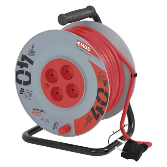 Emos Kabeltrommel 4-fach 40m 2,5mm² PVC P09240M