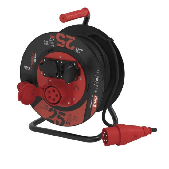 Emos Kabeltrommel mit beweglicher Mitte 400V 25m 1,5mm² IP44 P192250