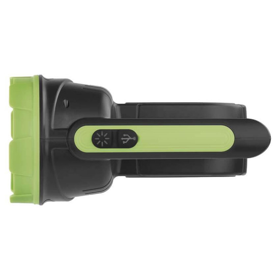 Emos LED Akku-Taschenlampe 210lm Schwarz-grün 20x10cm P2314
