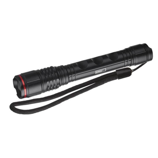 Emos LED Taschenlampe 120lm Schwarz Aluminium P3113