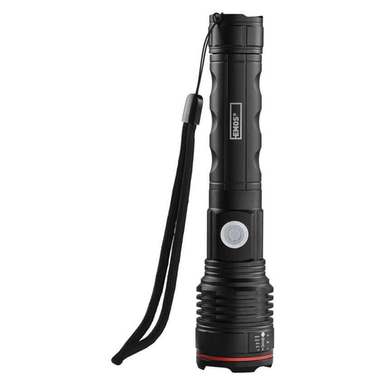 Emos LED Akku-Taschenlampe 600lm Schwarz Aluminium P3116