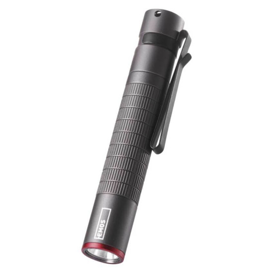 Emos LED Taschenlampe 100lm Grau Aluminium P3150