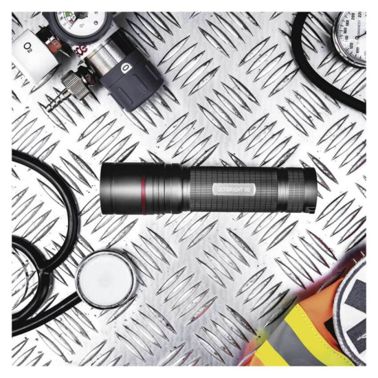 Emos LED Akku-Taschenlampe 1200lm Grau Aluminium P3190