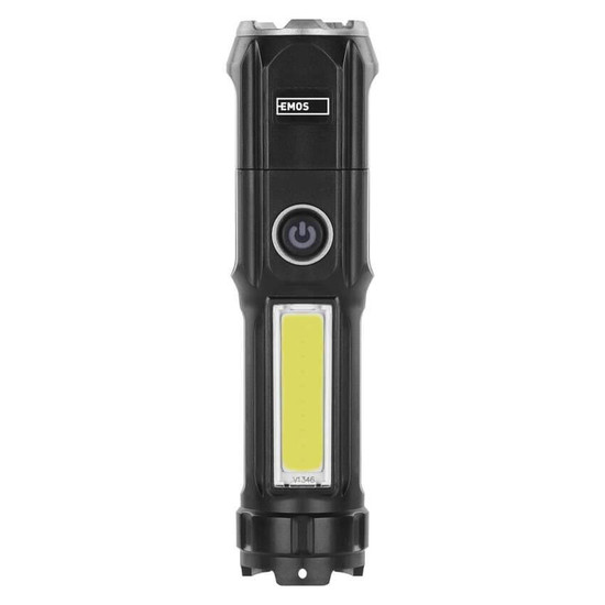 Emos LED Akku-Taschenlampe 150lm Schwarz P3214