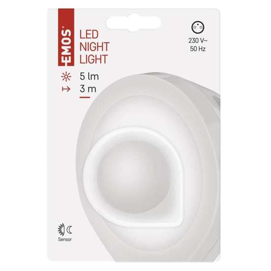 Emos LED Nachtlicht 0,2W warmweiss Bewegungsmelder P3314