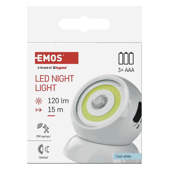 Emos LED Nachtlicht 120lm Bewegungsmelder P3324