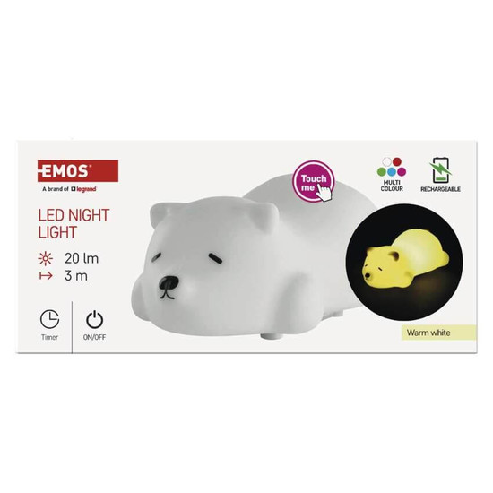 Emos LED Nachtlicht 20lm warmweiss Akku P3325