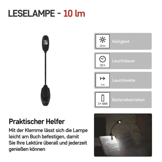 Emos LED Taschenlampe 10lm Schwarz P3400
