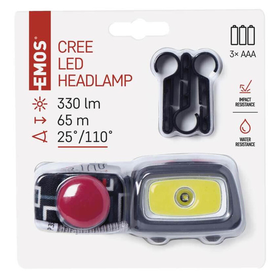Emos LED Stirnlampe 330lm Grau P3531