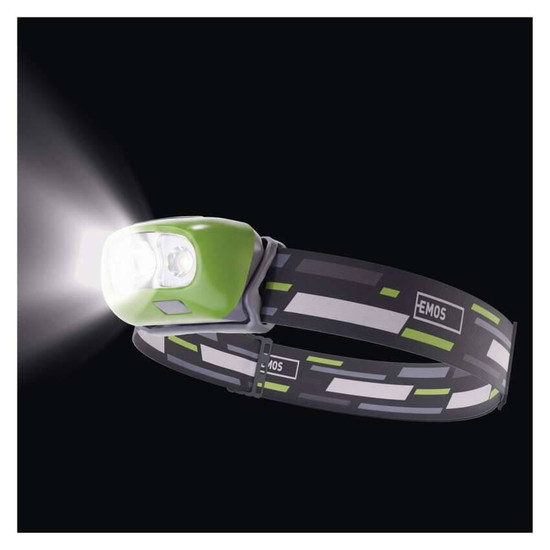 Emos LED Stirnlampe 230lm Akku Grün P3534