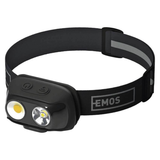 Emos LED Stirnlampe 500lm Akku Schwarz P3542