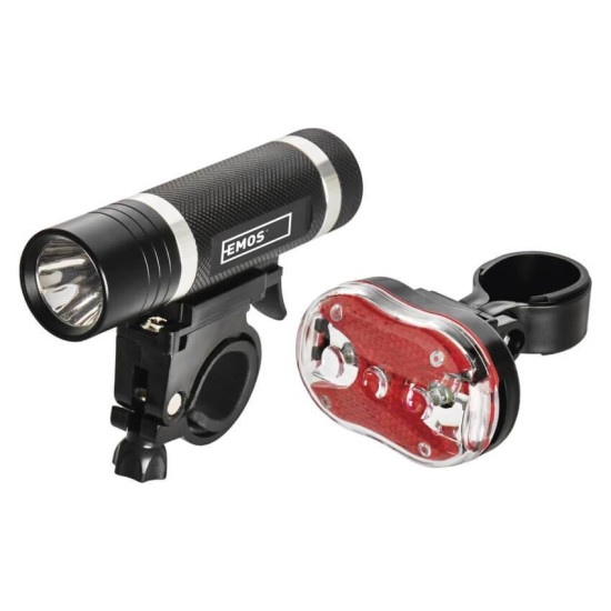 Emos LED Fahrradlicht 150lm Schwarz Aluminium P3920