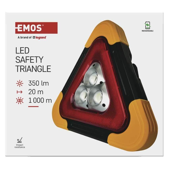 Emos LED Arbeitsleuchte 350lm Akku Schwarz-gelb P4010