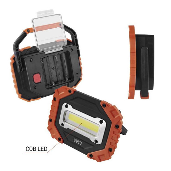 Emos LED Arbeitsleuchte 700lm Schwarz-orange 14,5x10,5cm P4113