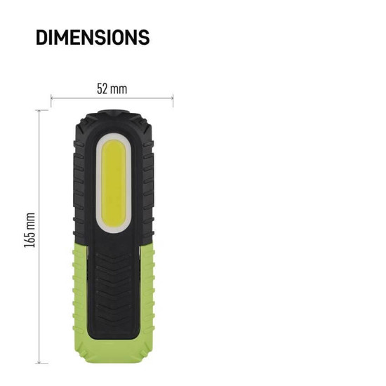 Emos LED Arbeitsleuchte 400lm Akku Schwarz-grün P4531