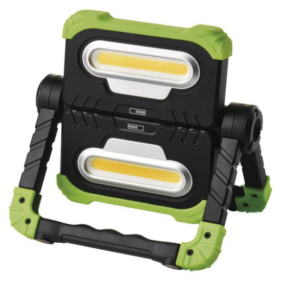 Emos LED Arbeitsleuchte 2000lm Akku Schwarz-grün 21x14cm P4536