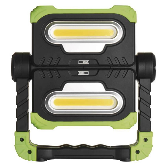 Emos LED Arbeitsleuchte 2000lm Akku Schwarz-grün 21x14cm P4536