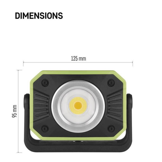 Emos LED Arbeitsleuchte 900lm Akku Schwarz-grün P4542