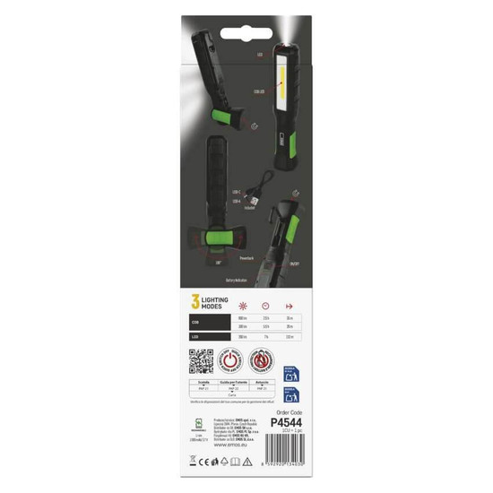 Emos LED Arbeitsleuchte 800lm Akku Grün-schwarz P4544