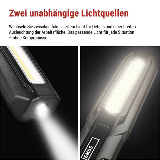 Emos LED Arbeitsleuchte 500lm Akku Grün-schwarz P4546