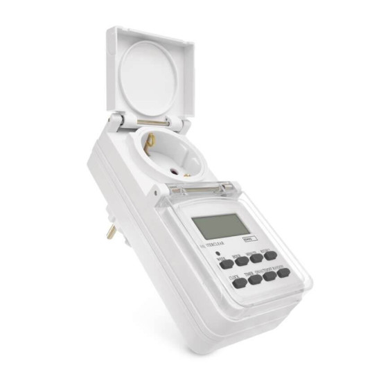 Emos Zeitschaltuhr digital IP44 für Außen 10 Programme P5525N