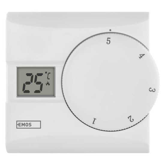 Emos Raumthermostat manuell verkabelt 5-30°C 0,4°C Hysterese P5603R