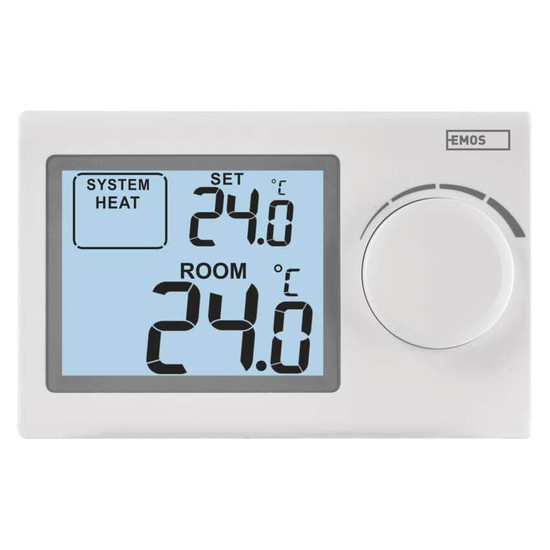 Emos Raumthermostat manuell verkabelt 5-35°C feste Hysterese P5604
