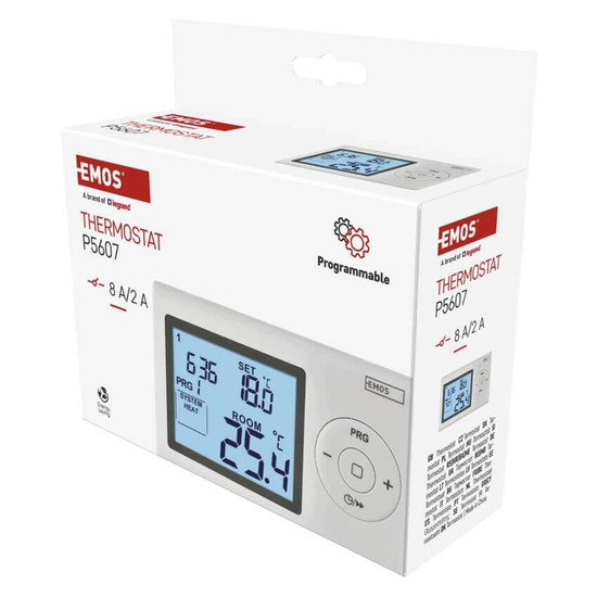 Emos Raumthermostat programmierbar verkabelt 5-35°C 6x täglich P5607
