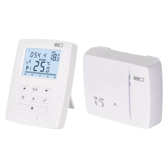 Emos Raumthermostat OpenTherm programmierbar kabellos 7-30°C 0,2°C P5611OT