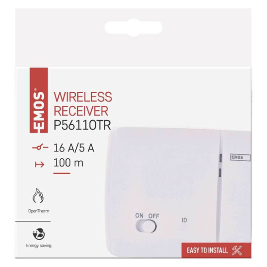 Emos Raumthermostat Empfänger für OpenTherm 100m Weiß P5611OTR