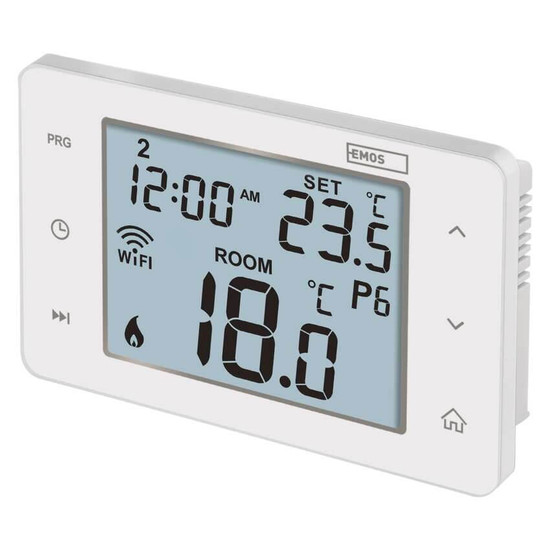 Emos Raumthermostat GoSmart WiFi programmierbar verkabelt 5-35°C P56201