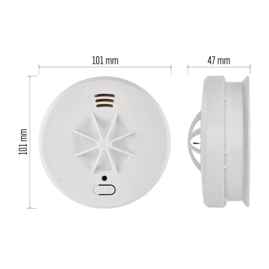 Emos Rauchmelder Brandmelder THS916A 9V 54-65°C P56300