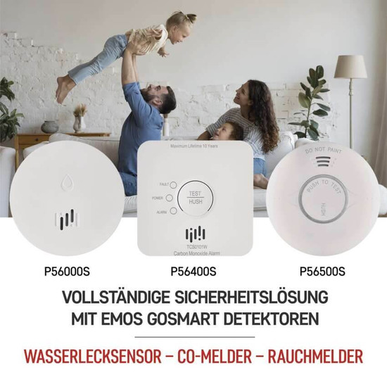 Emos Rauchmelder GoSmart TS380C-HW WiFi 2x AA P56500S