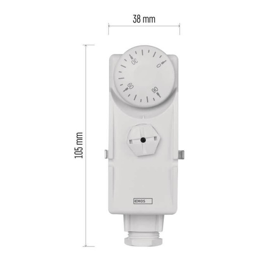 Emos Anlegethermostat Anlege-Thermostat manuell 0-90°C P5681
