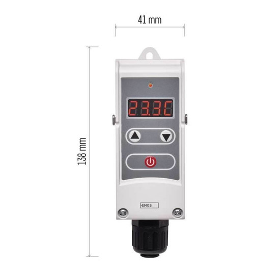 Emos Anlegethermostat Anlege-Thermostat manuell 5-80°C 0,1°C P5683